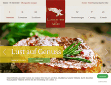Tablet Screenshot of landgasthof-zum-adler.de